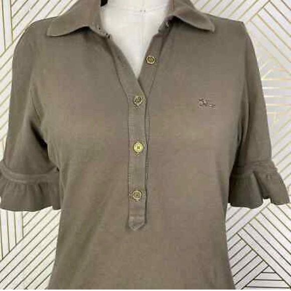 Burberry polo top with ruffled sleeves - Picture 5 of 5